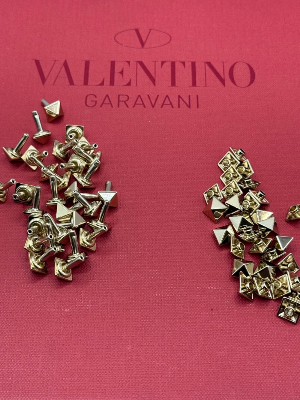 Valentino Garavani Double Rockstud Replacement – Platino, Non-Screw Post
